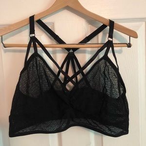 Sexy Cage back Black Bralette Torrid size 1